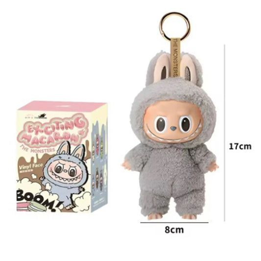 Pop Mart Labubu The Monsters – “Exciting Macaron” (Grå)